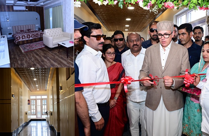 'CM Omar Abdullah inaugurates additional accommodation block at Circuit House Church Lane'